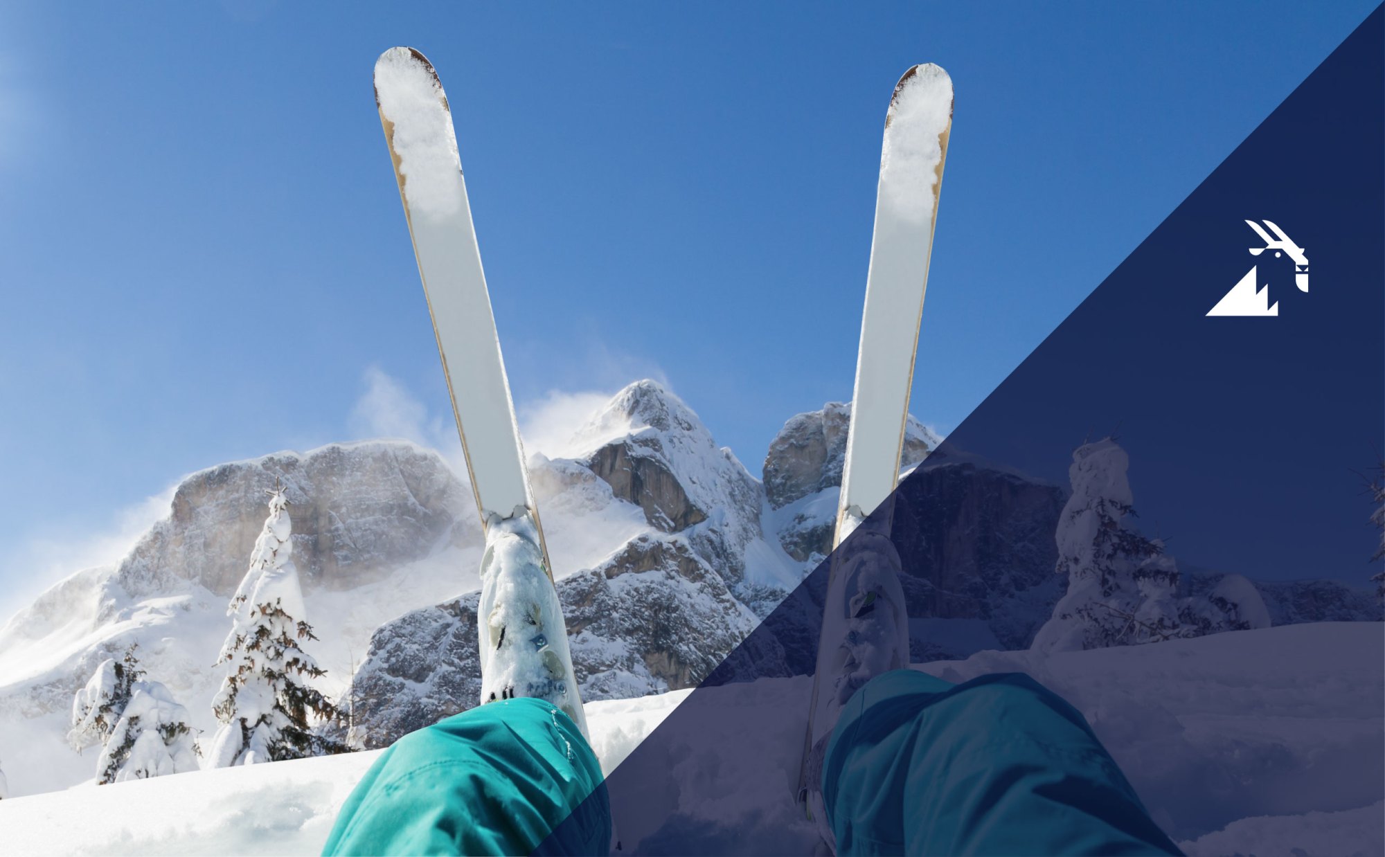 hwy40_web_all-packages_header a man riding a snowboard down a snow covered mountain