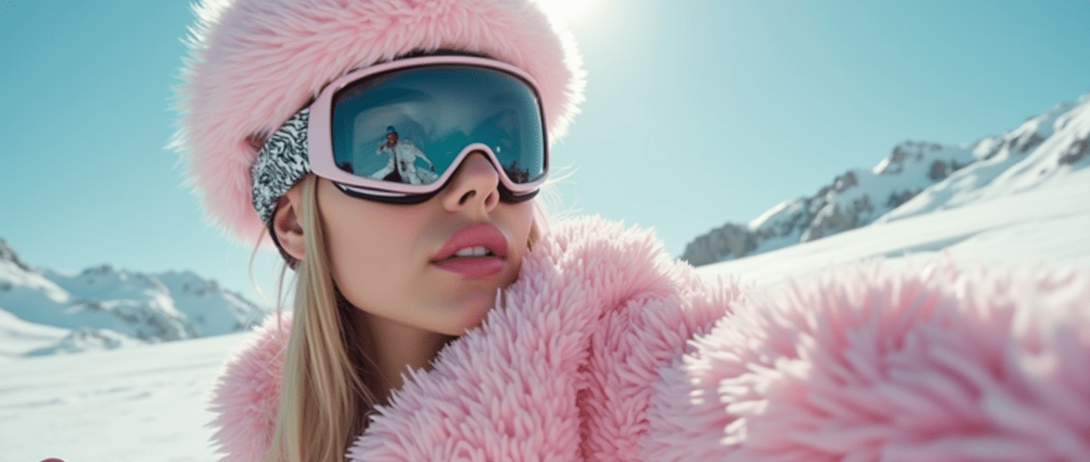 pink snowboarder – hwy40 ski rentals a close up of a girl wearing a hat and sunglasses